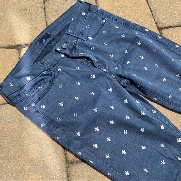 Mother Looker Ankle Zip Fleur De Love Jeans - Picture 3 of 6